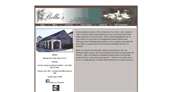 Desktop Screenshot of bellasrestaurant.com