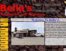 Tablet Screenshot of bellasrestaurant.us